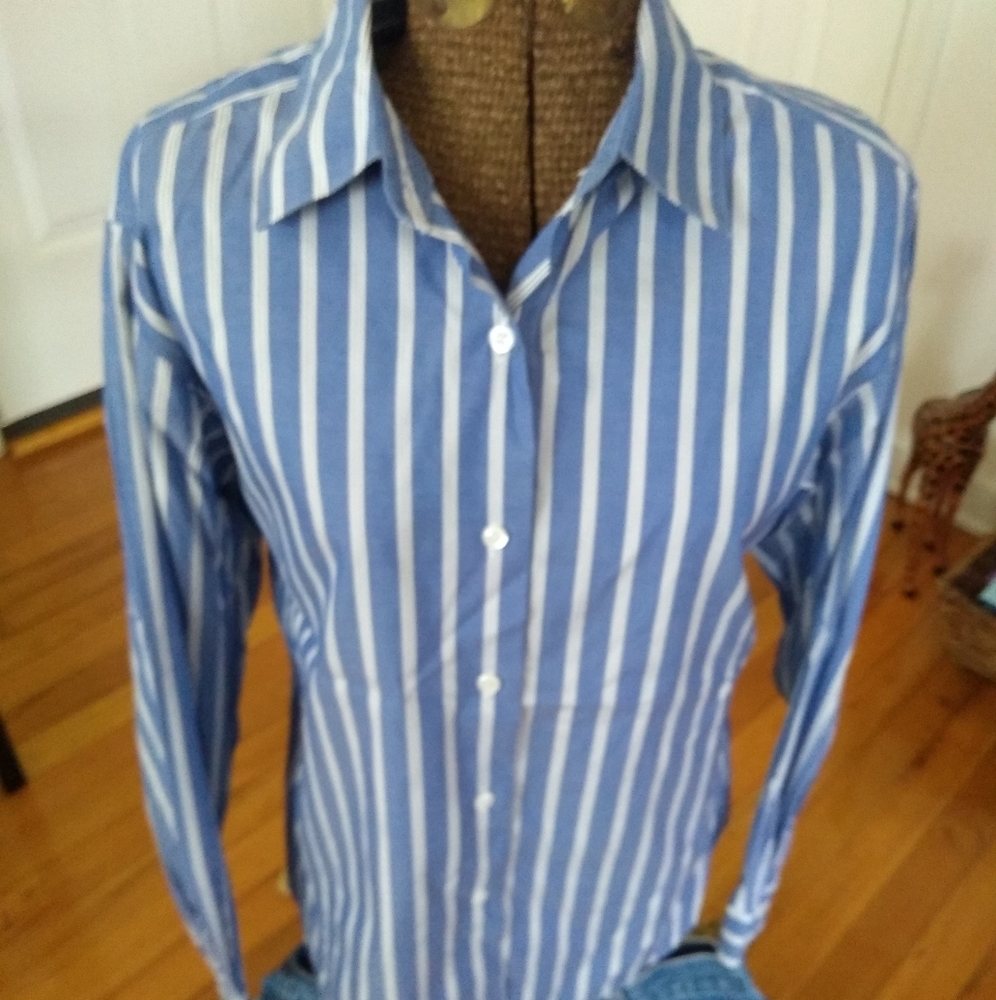 Talbot's Striped Button-down Shirt
